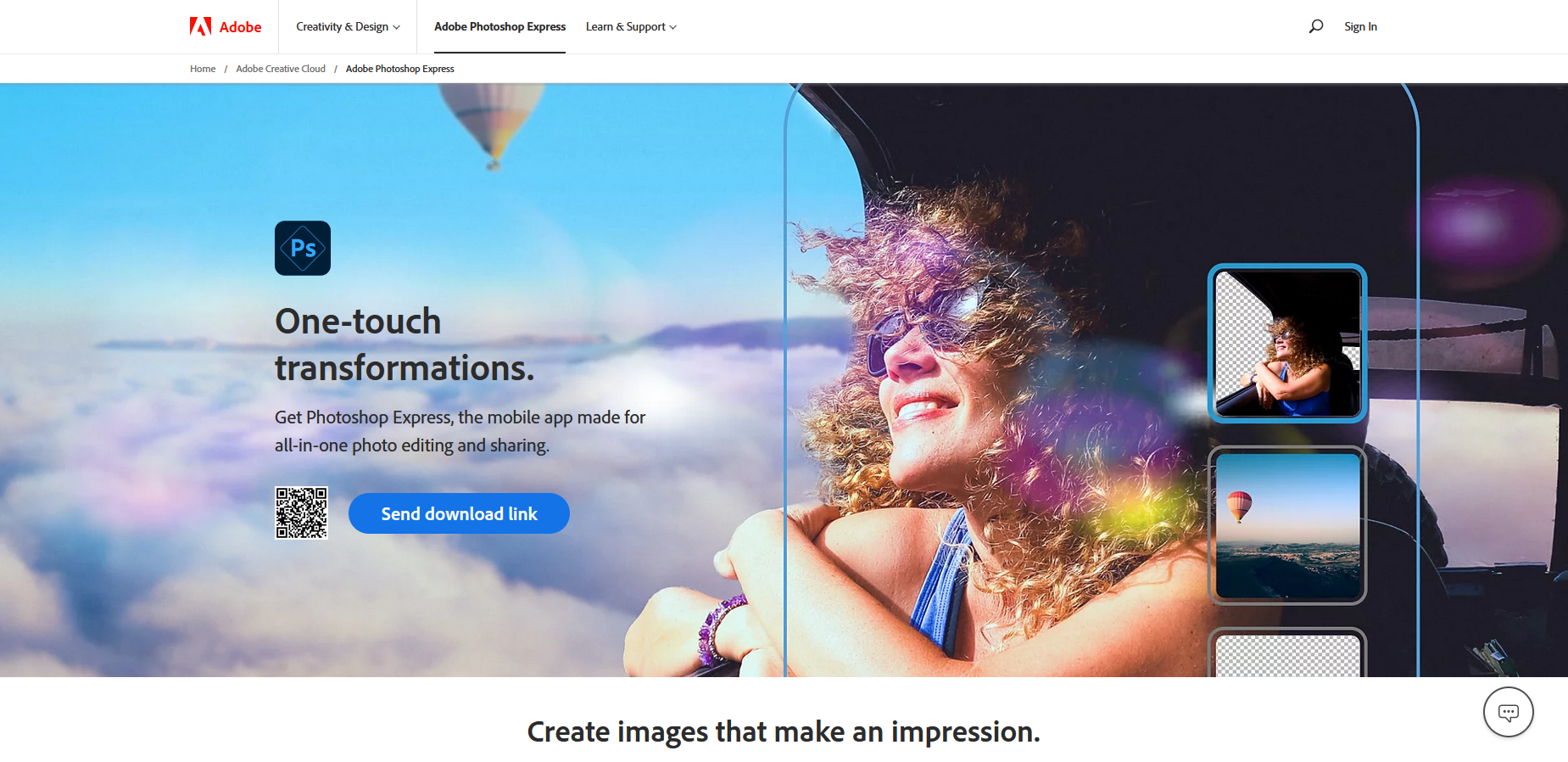 Adobe Photoshop express