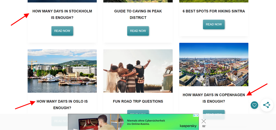 Contenu du blog A Broken Backpack