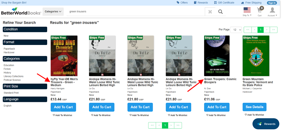 Recherche sur le site Broken World Books