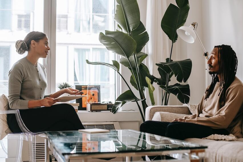 price increase woman negotiating with man