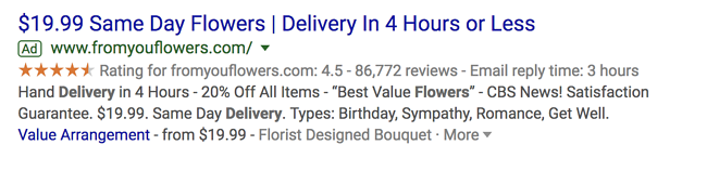 google ads propose des extensions