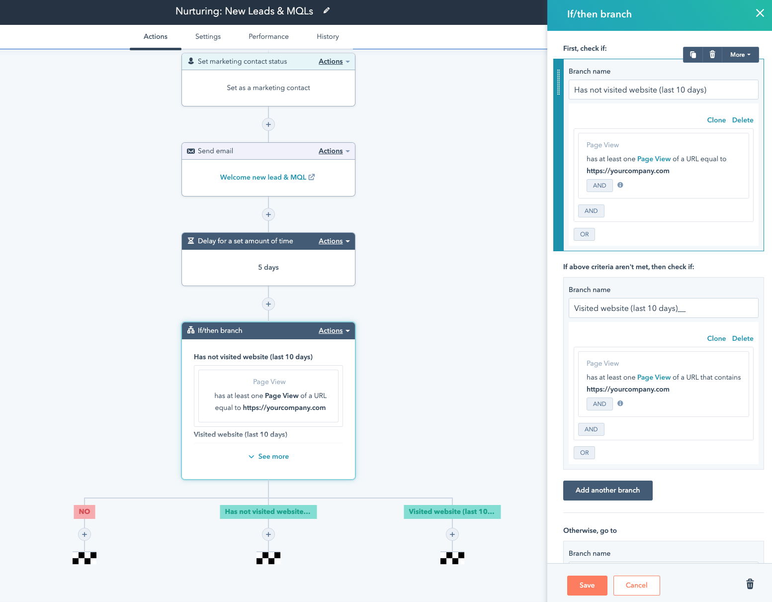 Logiciel d'automatisation des workflows : HubSpot
