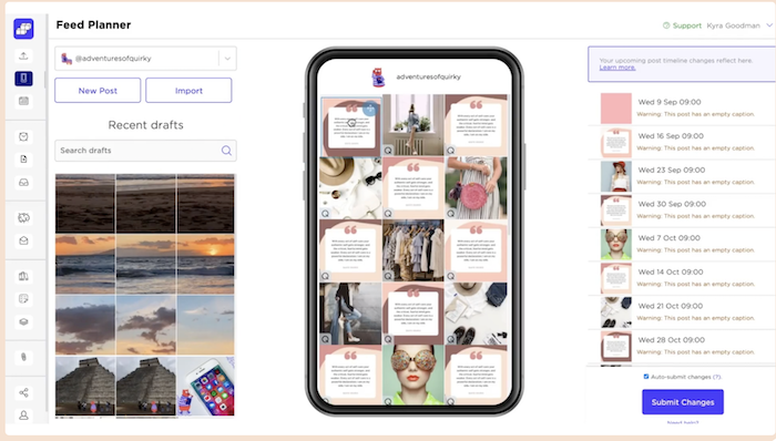 Application de planification Instagram : Sked Social