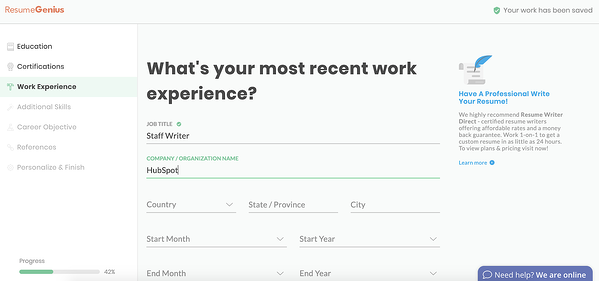 meilleur créateur de CV gratuit : CV génie