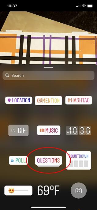 comment utiliser les questions Instagram