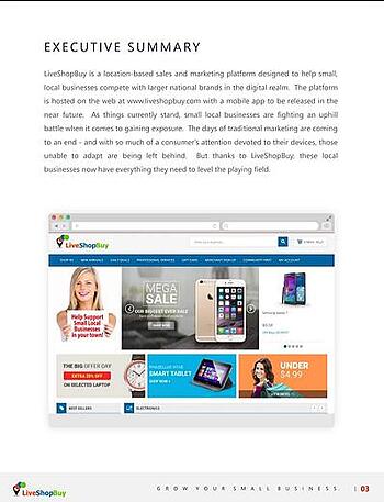 Exemple de business plan : LiveShopBuy