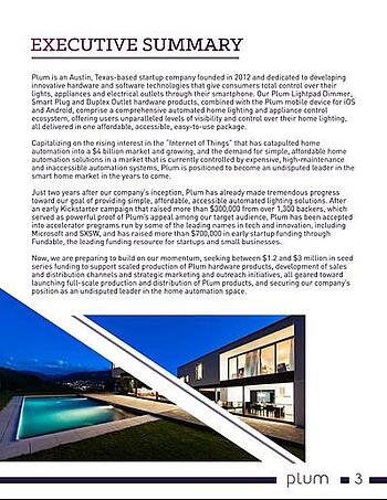 Exemple de plan d'affaires : Prune