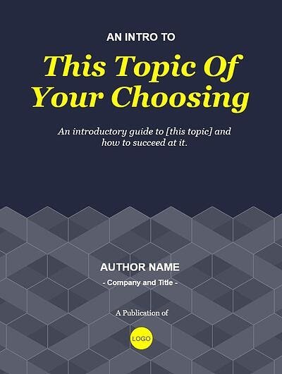 Modèle d'ebook : thème en nid d'abeille