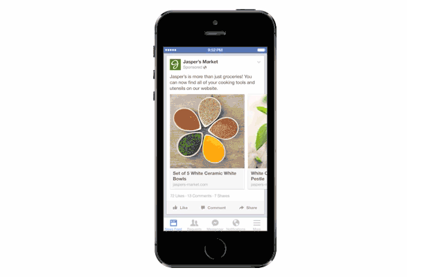 Modèle de publicité Facebook pour multi-produits