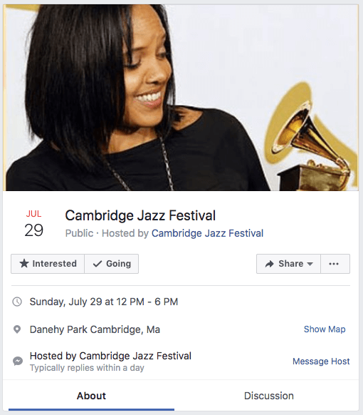 Modèle de publicité Facebook pour un événement