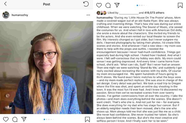 humansofny longue légende instagram