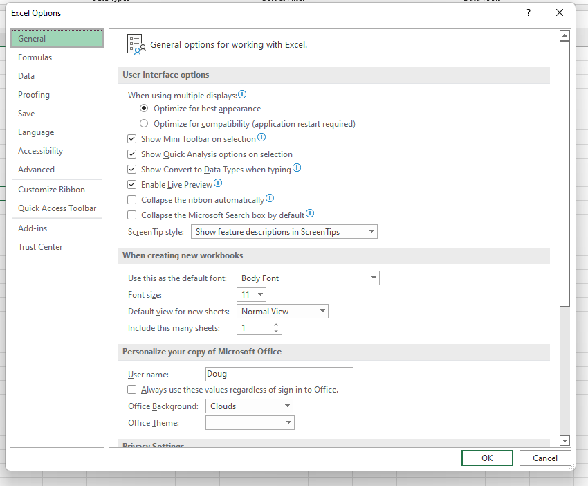 comment calculer le coefficient de corrélation dans excel: install toolpak
