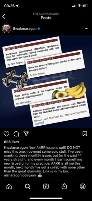 Teaser de l'e-mail d'Alan Aragon