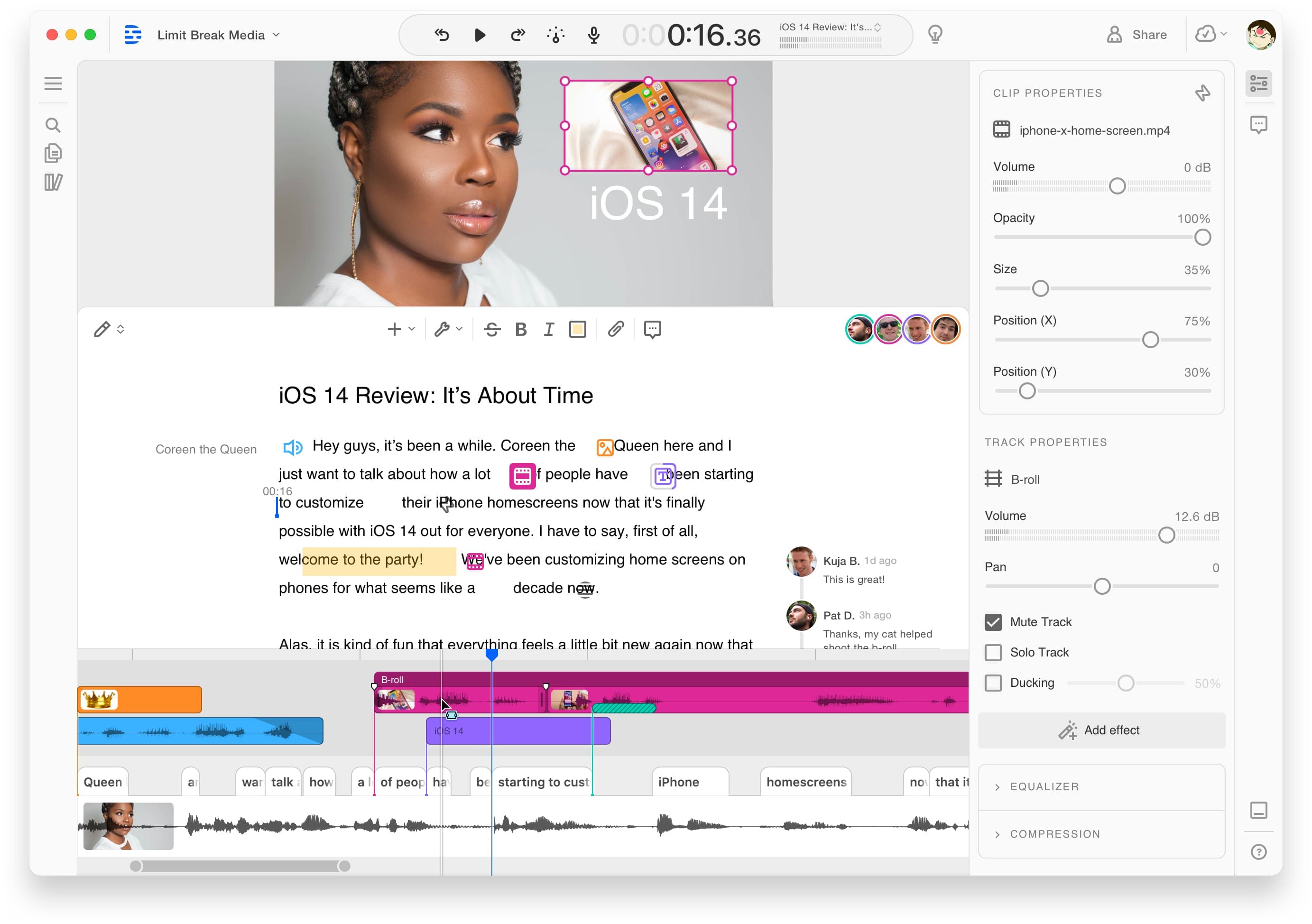 équipement de podcast pour débutants : logiciel d'édition de descriptions