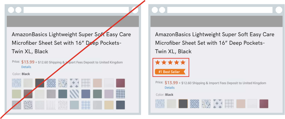 Étiquette de produit Best-seller