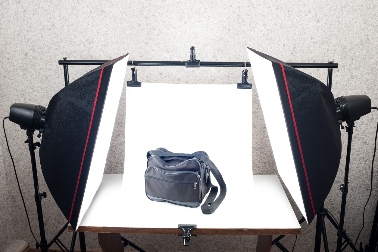Studio de photographie de produits sur table